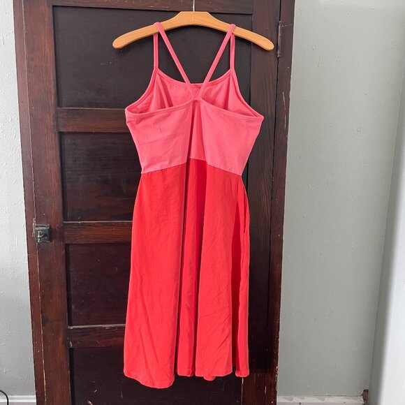 Pact Fit & Flare Pink and Red Midi Dress XL - Picture 2 of 6